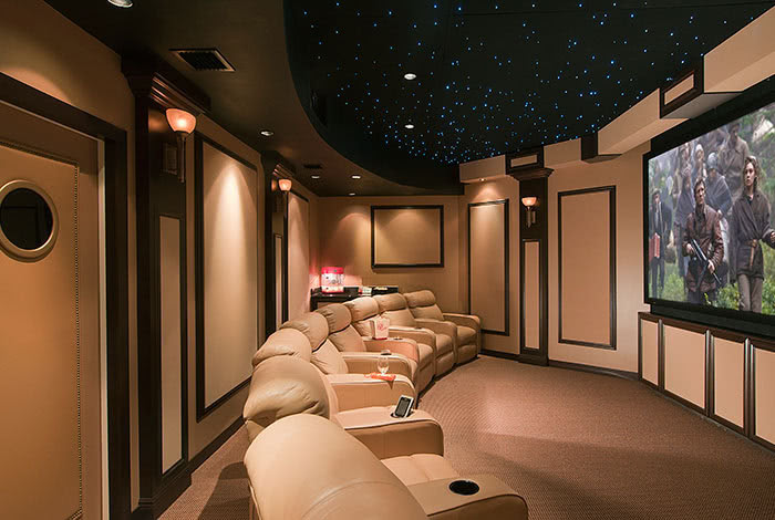 fiber optic star ceiling home theater